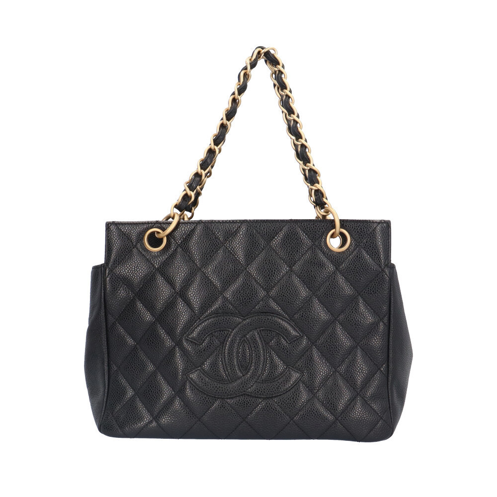Chanel PST Matelasse Caviar Shoulder Bag Black
